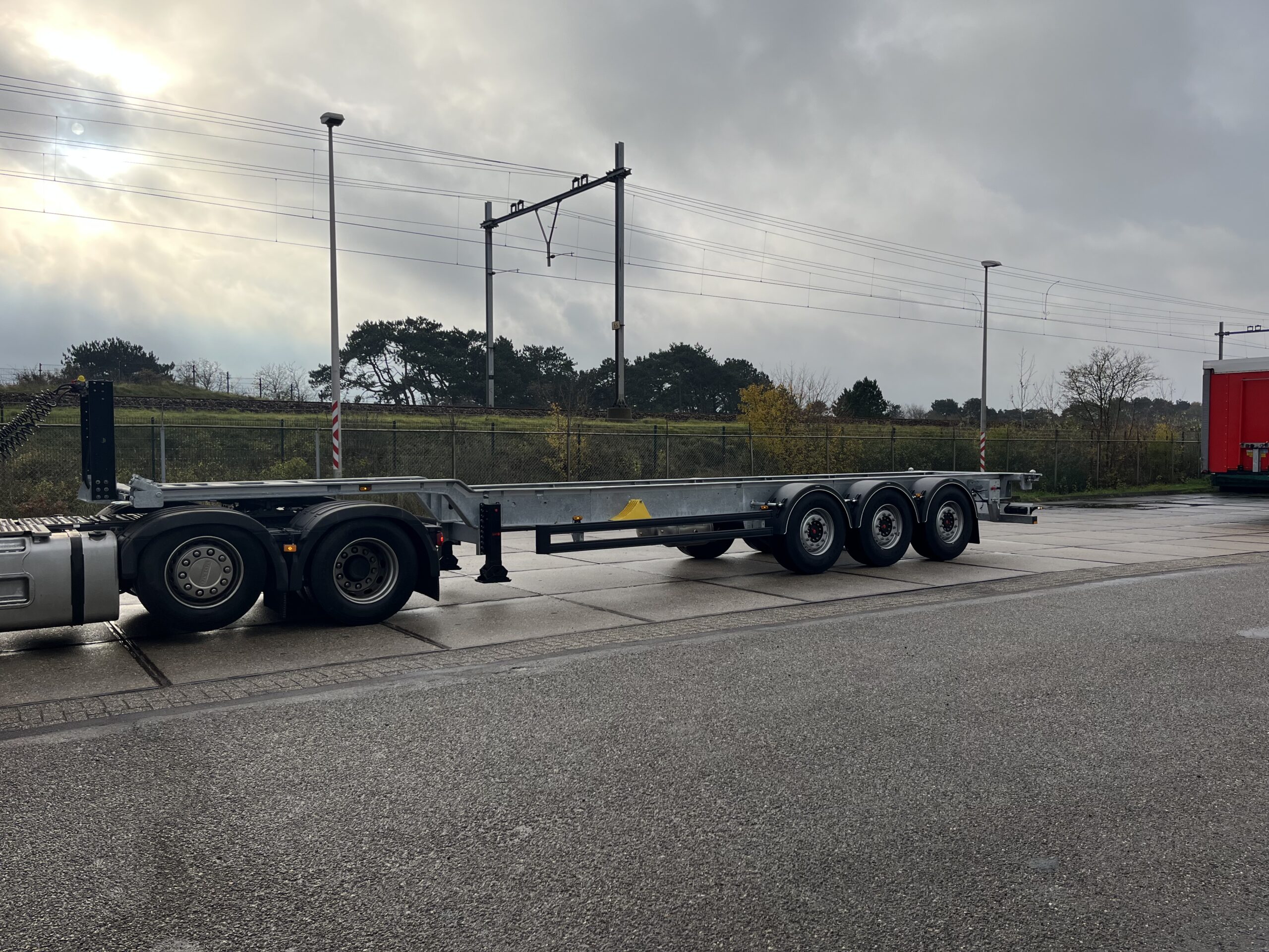 Heavy Duty Containerchassis 40″ voor van der Veld Transport uit Zandvoort