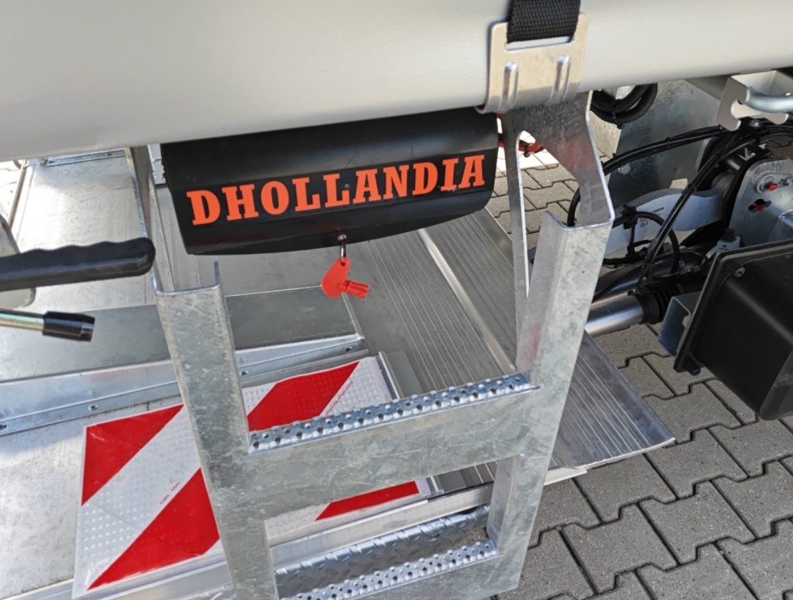 Oplegger met laadklep kleptrailer dhollandia
